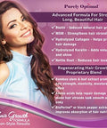 Purely Optimal Hair Growth Vitamins Supports Thicker Stronger Hair Growth Healthy Skin and Nails Biotin Collagen Keratin EasytoTake Unflavored 60 Capsules