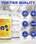 Salcoll Premium Marine Collagen Capsules 120 Count Fish Collagen Supplement For Joint Support Skin Hair & Nails
