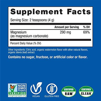 Natural Vitality Calm Magnesium Supplement Anti Stress Drink Mix Powder Gluten Free Vegan and Non GMO 16 oz Non GMO Vegan and Gluten Free Formula 16oz
