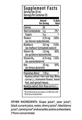 FLORA Floravital Iron Herbs Gluten Free Vegan Liquid by Salus 8.5 Fl Oz