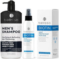 Bellisso Shampoo For Men And Biotin Heat Protection Hair Spray With Moroccan Argan Oil