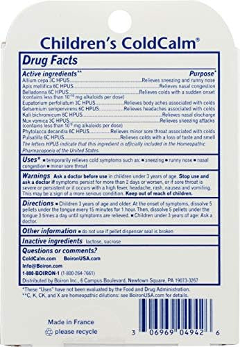 Boiron Children'S Coldcalm 160 Ct
