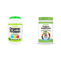 Orgain Organic Plant Based Protein Powder Natural Unsweetened Vegan Low Net Carbs 1.59 Pound Organic Green Superfoods Powder Original Antioxidants 1 Billion Probiotics 0.62 Pound