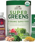 Country Farms Super Greens Natural & Fiber Gummies With Bonus Sea Moss Tincture Natural Energy Support Digestive Health Supports Regularity Bundle Pack