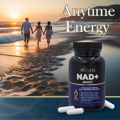 Ageless Nad+ Supplement - Nicotinamide Riboside Supplement For Healthy Aging And Cognitive Function - Promotes Endurance And Energy - 90 Count