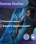Santo Remedio Buenas Noches Promotes Sleep Supports Digestive Health Contains Zylaria De111 (Probiotics) Melatonin