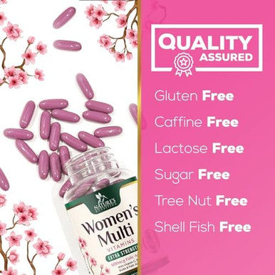 Multivitamin For Women With Iron - Daily Vitamins For Women'S Immune Support And Overall Health - Womens Complete Daily Multivitamin With Vitamin A, B, C, D, E, Calcium And Magnesium - 120 Softgels