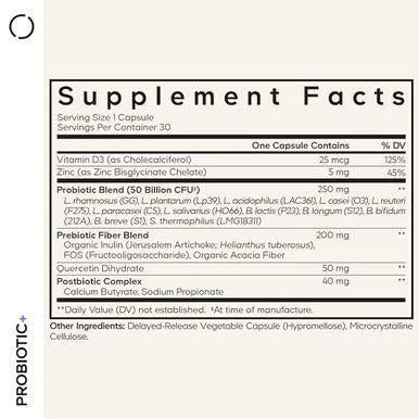 Codeage Probiotic+ 50 Billion Cfu Supplement 30 Capsules