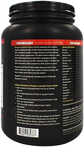 Olympian Labs Beef Protein Isolate Powder 24G Protein Bst 2 Grams Bcaa'S Muscle Building Amino Acids 1 Pound Flavored With Real Chocolate