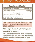 Secrets of the Tribe Pot Marigold 60 Capsules, 800 mg, Pot Marigold (Calendula Officinalis) Dried Flower (60 Capsules)