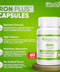 Barislim Iron Plus Capsules - Formulated For Patients After Weight Loss Surgery Including Gastric Bypass & Gastric Sleeve ÃƒÂ¢Ã¢â€šÂ¬Ã¢â‚¬Å“ Easy Digestion & Comprehensive Health Support 2 Month Supply (60 Servings)