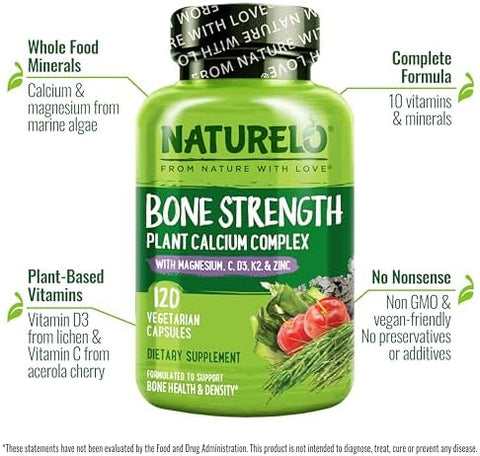 Naturelo One Daily Multivitamin For Women 120 Capsules And Calcium Supplement 120 Vegetarian Capsules Bundle