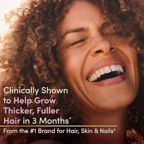 Nature's Bounty Optimal Solutions Hair Growth Supplement with Biotin Hair Growth Vitamins with Biotin Silicon and Arginine 1 Per Day 30 Capsules One Month Supply