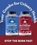 Eu Natural Urinary Tract Supplement Duo, Urinary Harmony + Killer Cranberry, Ut Defense Blends, D-Mannose & Hibiscus + Cranberry, Pine Bark, Propolis & Vitamin D, Clinical Strength Ingredients, 2 X 60 Ct