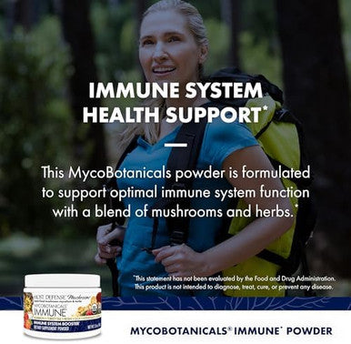 Host Defense Mycobotanicals Immune Powder Immune System Powder Immune & Gut Health Support Supplement Herbal Powder Supplement With Chaga Reishi & Turkey Tail 3.5 Oz (32 Servings)