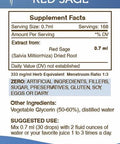 Secrets of the Tribe Red Sage Tincture Alcohol-Free Extract, Red Sage (Salvia Miltiorrhiza) Dried Root Tincture Supplement 4 OZ