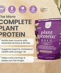 Nbpure Vegan Pea Protein Powder Vanilla " Lean Muscle + Hunger & Bloating Support For Women Men Kids " 25G Plant Protein Per Serving " No Artificial Sweeteners Or Flavors Gusset 25 Servings
