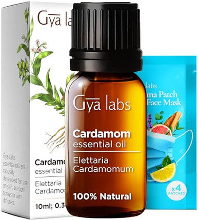 Gya Labs Cardamom & Vanilla Essential Oil Set - Aromatherapy Grade Essential Oils Set - 2X0.34 Fl Oz - Gya Labs