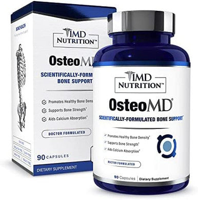 1MD Nutrition OsteoMD for Comprehensive Bone Support with Calcium Hydroxyapatite Vitamin D3 K2 90 Capsules