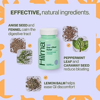 Hilma Natural Gas + Bloating Relief And Occasional Heartburn + Indigestion