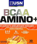 USN Supplements BCAA Amino + Supplement, Mango Pineapple, 11.60 Oz