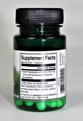 Swanson 7 Keto Dhea 100 Milligrams 30 Capsules