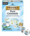 Twinings Pure Camomile Herbal Tea K-Cups for Keurig, 24 CT Box (1 Pack) | Pure Camomile Blossoms for Relaxation, Naturally Caffeine-Free, 24 Keurig Pods for Single Serve Brewers, Enjoy Hot or Iced