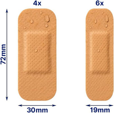 Elastoplast Water Resistant Plastic Plasters (20 Plasters), Dirt And Water-Resistant Plasters, Plasters Waterproof, First Aid Plasters, Strong Adhesion With Non-Stick Wound Pad, Breathable Material,