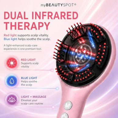 My Beauty Spot Scalp Massager For Hair Growth Electric Scalp Massager With Red Light Therapy Head Massage Comb Hair Oil Applicator