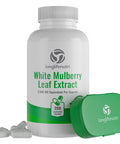 LongLifeNutri White Mulberry Leaf Extract 2,500Mg 200 Vegetarian Capsules | Pure Natural Herbal Vitamin Powder Supplement