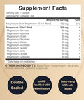 Magnesium Complex 500mg 300 Capsules 10in1 Magnesium Glycinate Citrate Malate and More Chelated Form for Easy Absorption NonGMO