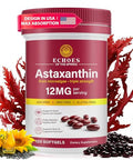 Echoes Of The Spring Astaxanthin 12Mg Natural Astaxanthin From Haematococcus Pluvialis Triple Strength Antioxidant Supplement For Eye Skin Joint & Immune Support (120 Count (Pack Of 1))