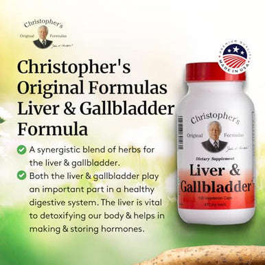 Christopher's Original Formulas Liver & Gallbladder Formula Capsules Pack Of 2