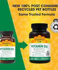 Country Life Vitamin D3 10000 IU High Potency NonFish Source Bone and Immune Support Certified GlutenFree 200 Softgels
