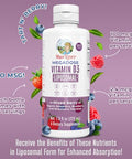 Maryruth's Organics Kids Multivitamin Liposomal (Strawberry Cherry & Vanilla) & Vitamin