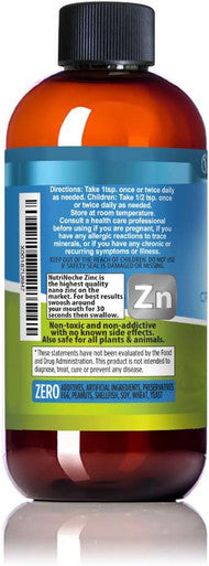 Nutrinoche Pure Crystalline Liquid Zinc Supplement - 30 Ppm - Colloidal Minerals