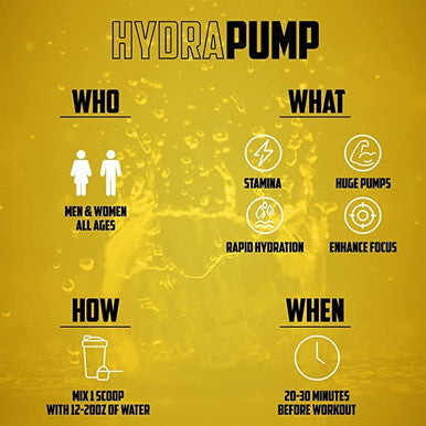 EPN Supplements Hydrapump | #1 New Stim Free Pre Workout Powder W/ Nitric Oxide Booster, Electrolytes & Nootropics | Pumps, Focus, Stamina, Muscle Growth, Hydration, Caffeine Free & Non Stimulant - Cherry Blast