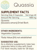 HerbEra Quassia 120 Capsules, 500 mg, Wildcrafted Quassia (Quassia Amara) Dried Bark (120 Capsules)
