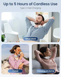 Comfier Fsa Eligible Cordless Neck Massager For Pain Relief Deep Tissue Vibration Travel MassagerPortable Hsa Neck Massager For Office Mothers Day