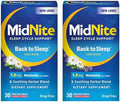 Midnite Back To Sleep Low Dose 1.5 Mg Melatonin Sleep Aid Nonhabit Forming Herbal Dietary Supplement For Adults Drug Gluten Lactose Vegetarian Vegan 30 Quick Melt Tablets