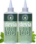 Liquid Stevia Drops, 8 fl oz (2-Pack), Stevia Extract Liquid Sweetener, Plant-Based Sugar Substitute for Coffee, Tea, Drinks & Recipes, Zero-Calorie, Non-GMO, Keto Friendly, 3,646 Servings