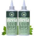 Liquid Stevia Drops, 8 fl oz (2-Pack), Stevia Extract Liquid Sweetener, Plant-Based Sugar Substitute for Coffee, Tea, Drinks & Recipes, Zero-Calorie, Non-GMO, Keto Friendly, 3,646 Servings