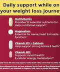 Nature Made Glp1 Companion Health Pack Multivitamin For Women And Men Magnesium Calcium Vitamin D and B12 Nutritional Support For Weight Loss Diets 30 Packets