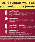 Nature Made Glp-1 Companion Health Pack Multivitamin For Women And Men Magnesium Calcium Vitamin D & B12 Nutritional Support For Weight Loss Diets 30 Packets