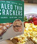 Julian Bakery Paleo Thin Crackers | Salt & Pepper | USDA Organic | Gluten-Free | Grain-Free | GMO Free | Low Carb | 1 Pack