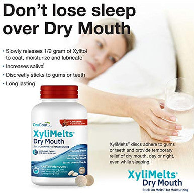 Oracoat Xylimelts Bundle Cinnamon 100 Count And Cinnamon 40 Count Dry Mouth Relief Products