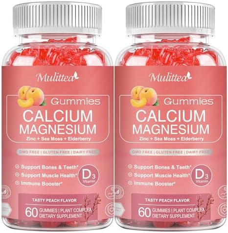 Plan Calcium Gummies with D3Zinc Plant Complex Calcium Magnesium Supplement with GlycinatePotassiumVitamin C andWhole Natural Food for Bone and Immune Support 120 Chewable Gummy SugarFree
