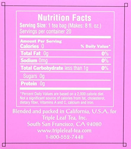Triple Leaf Tea Bags, Mulberry Leaf, 20 Count