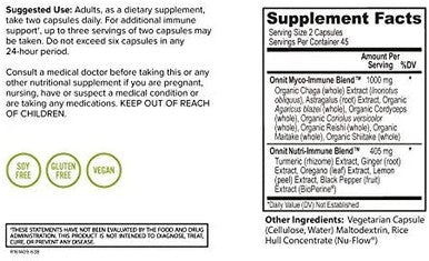 Onnit Shroom Tech IMMUNE Daily Immune Support Supplement with Chaga Mushroom 90ct