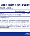 Pure Encapsulations P5P50 activated B6 60 vcaps